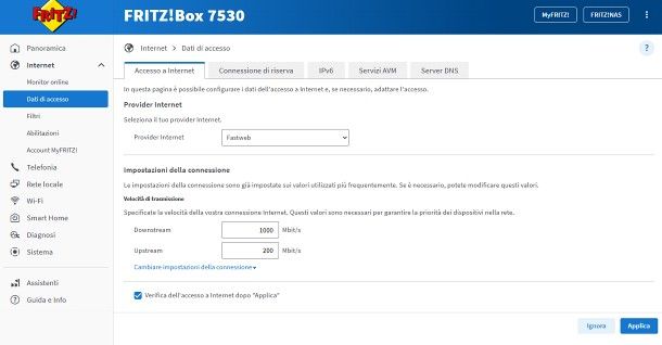 Come configurare FRITZ Box