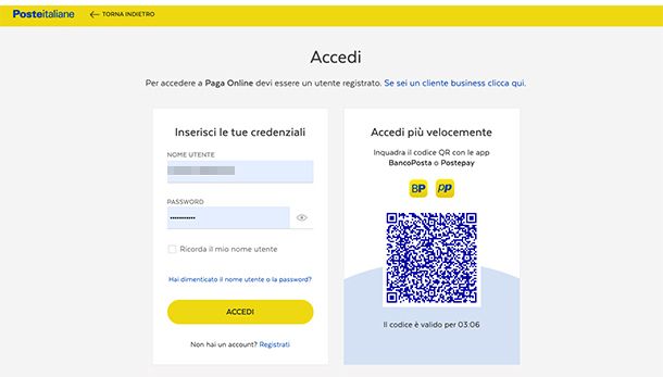 Pagare bollo online con le Poste