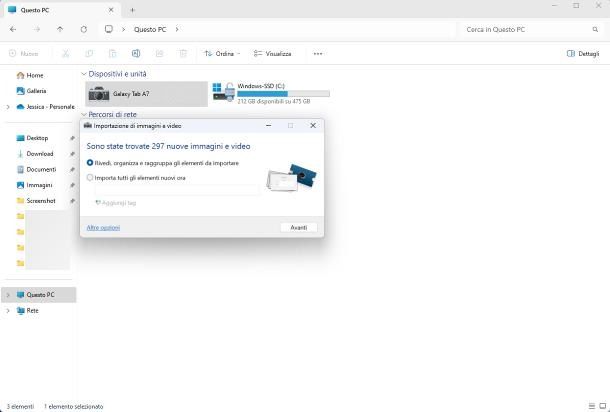 Come trasferire foto da Samsung a PC