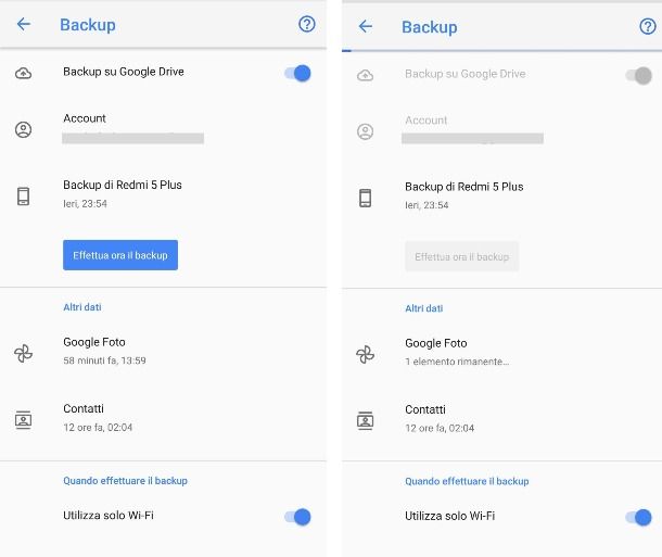 Backup Google