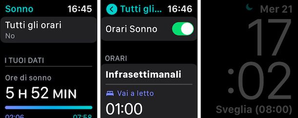 Apple Watch app Sonno