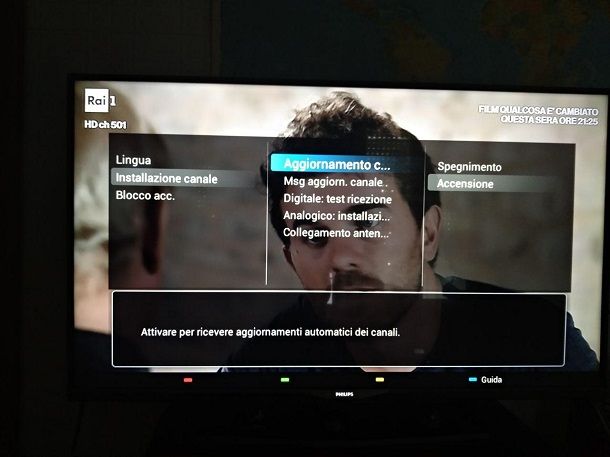 Come risintonizzare la TV Philips