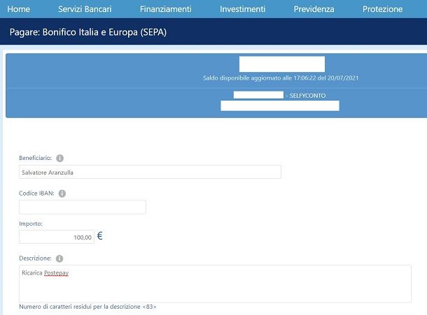 sepa postepay