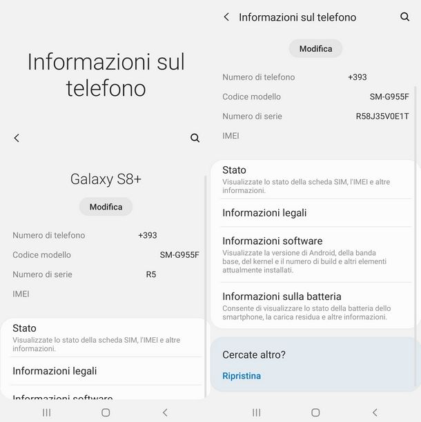 Come vedere il modello di telefono Android