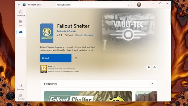 Giochi gratis Microsoft Store Windows 11