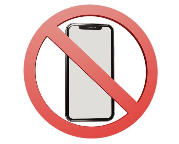 Smartphone proibito