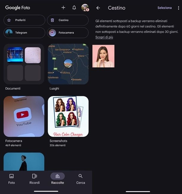 Google Foto Galleria Android