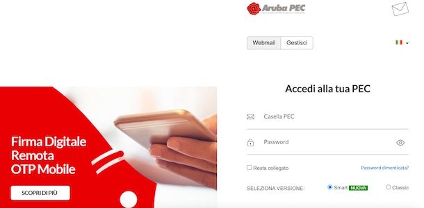 Webmail Aruba