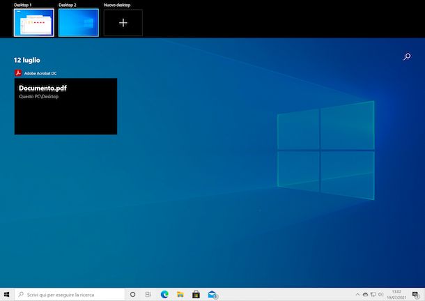 Desktop virtuali Windows 10