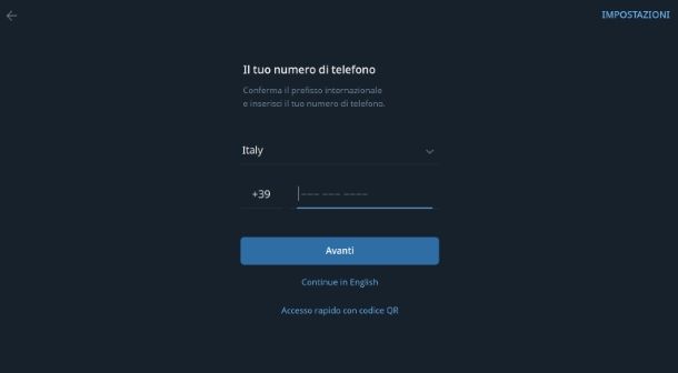 Come configurare Telegram