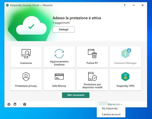 Come installare Kaspersky già acquistato