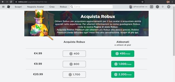 ROBLOX: 1700 Robux - Tecnologia e Imformatica