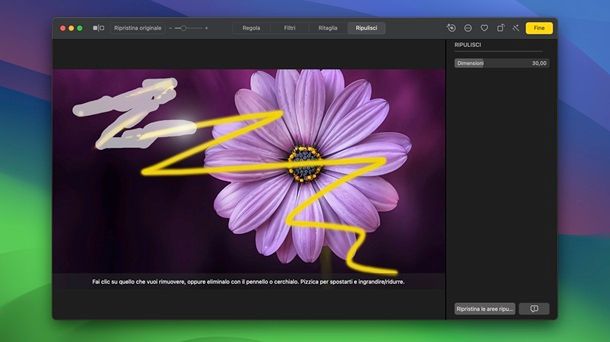 Come togliere gli scarabocchi dalle foto Mac