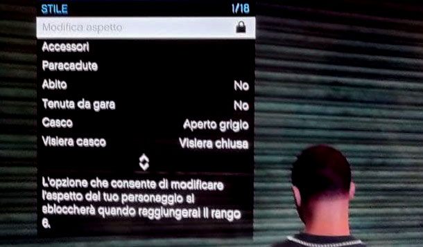 Come modificare aspetto personaggio GTA Online