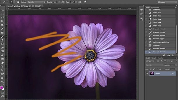 Strumento clona Adobe Photoshop