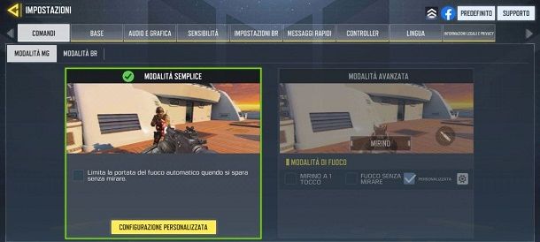 Metodo per sparare su COD Mobile