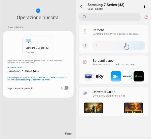 App per collegare il telefono alla TV Samsung