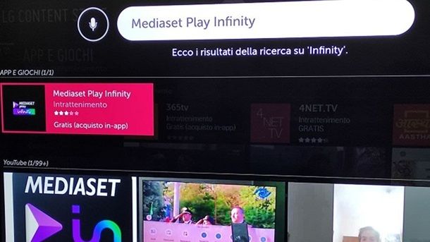 Installazione app TV Smart