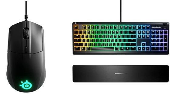 Mouse Steelseries Rival 3 e tastiera Steelseries Apex 3