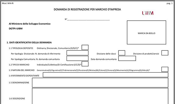 Come registrare un marchio online Camera di Commercio