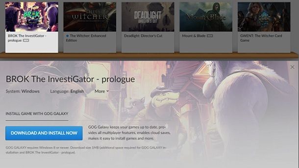 Scarica giochi GOG PC