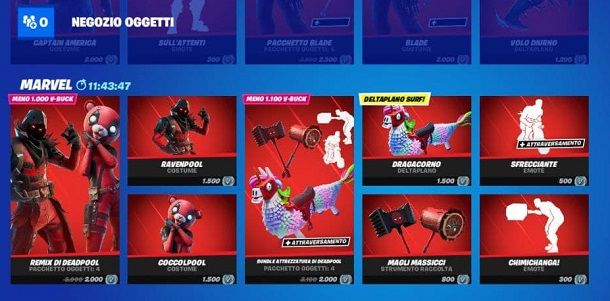 Bundle Remix Deadpool Fortnite Negozio