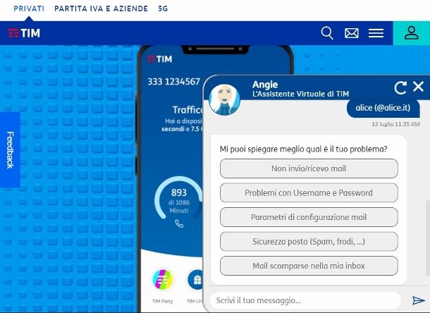 Assistente virtuale TIM