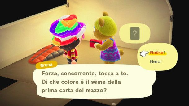 dialogo con un abitante in visita in Animal Crossing: New Horizon