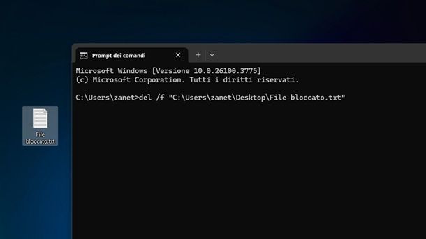 Prompt dei comandi Windows 11