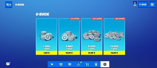 Acquistare VBuck Fortnite