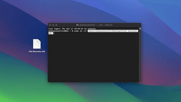 Come cancellare file incancellabili Mac Terminale