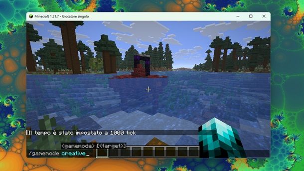 Come copiare e incollare un testo su Minecraft Java