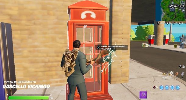 Cabina telefonica Superman Clark Kent Fortnite