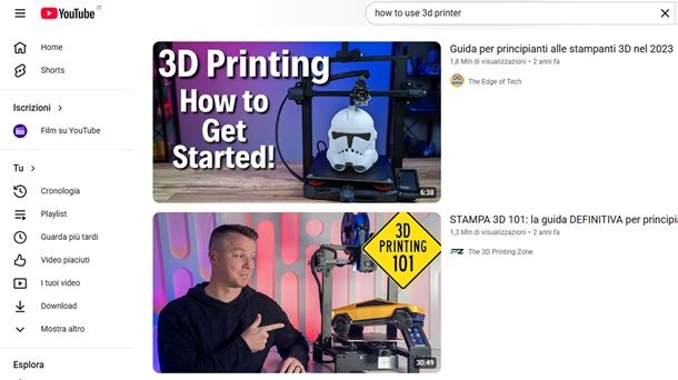 Video su come funziona una stampante 3D