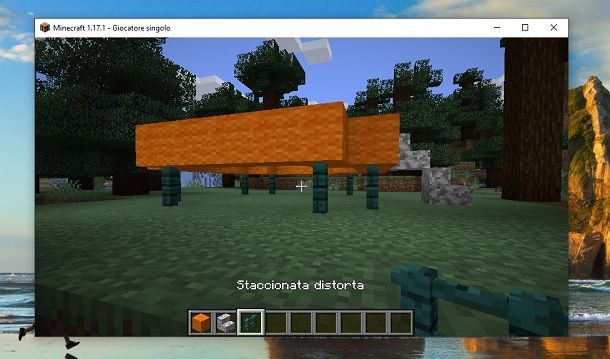 Staccionata distorta Minecraft