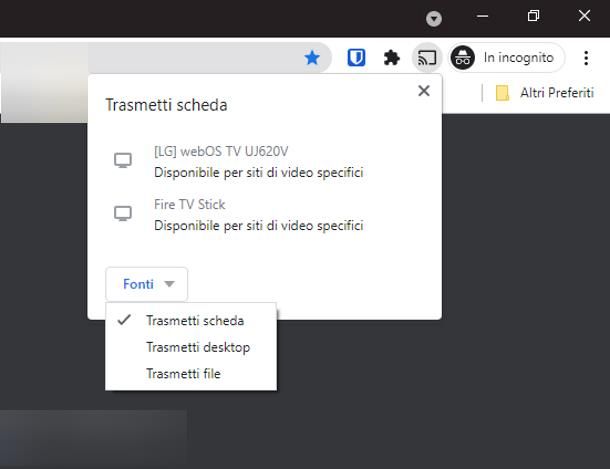 Come condividere lo schermo su TV