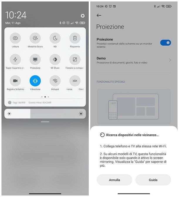 Come condividere lo schermo su TV