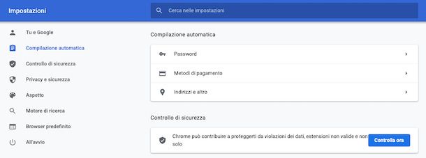 Google Chrome password manager
