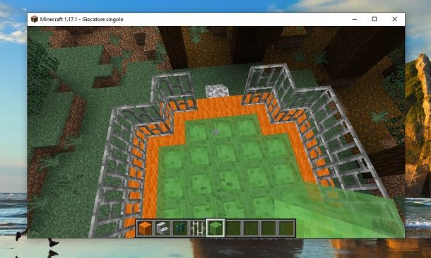 Trampolino funzionante Minecraft