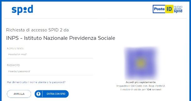 Accedere a MyINPS con SPID