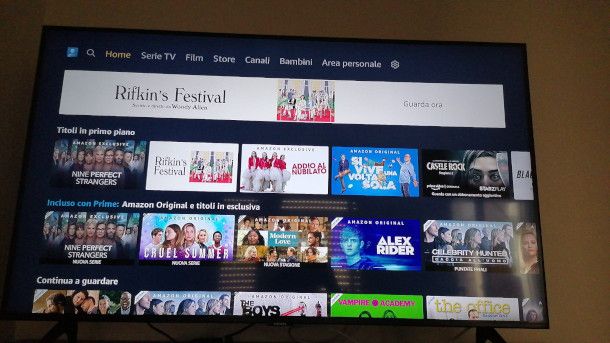 Amazon Prime Video su Smart TV