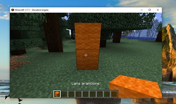 Lana arancione Minecraft