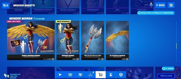 Negozio Wonder Woman Bundle Fortnite