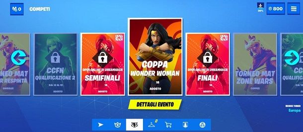 Wonder Woman Coppa Fortnite skin