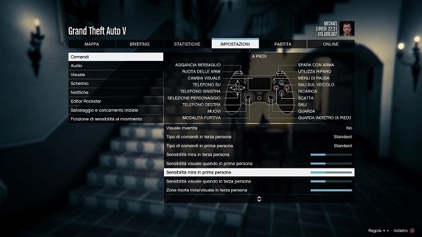 Comandi prima persona GTA 5