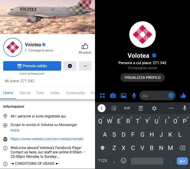 Facebook Volotea