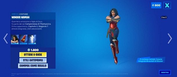 Come sbloccare la skin di Wonder Woman su Fortnite