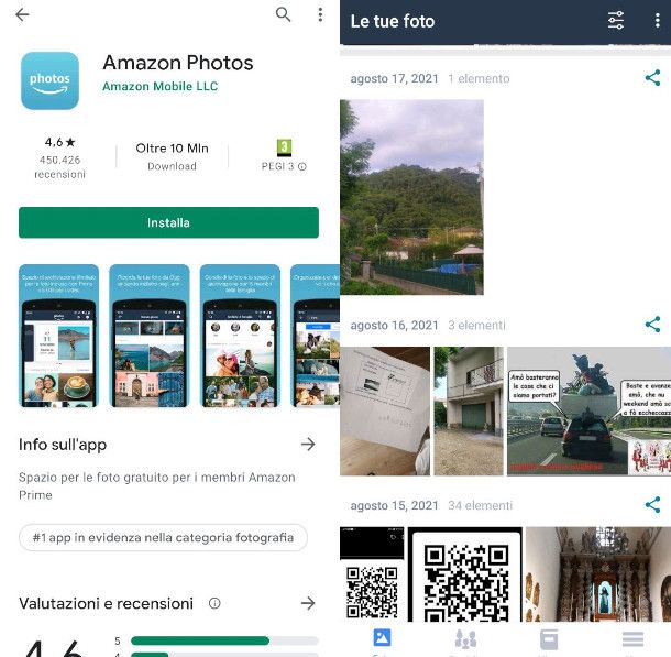 App di Amazon Photos