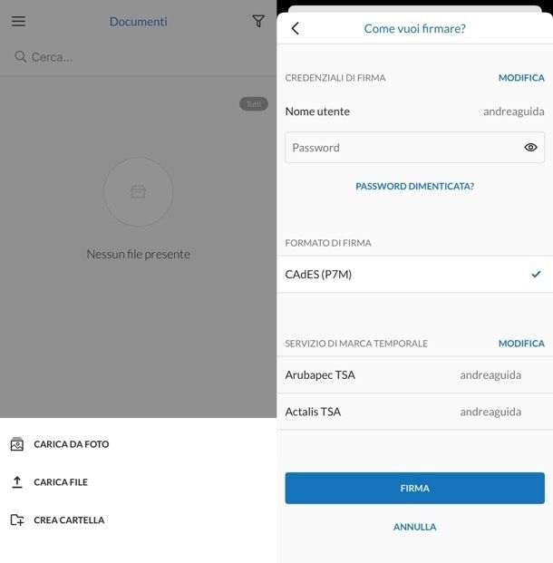 Come firmare digitalmente con Aruba OTP