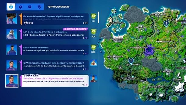 Incarichi Superman Fortnite
